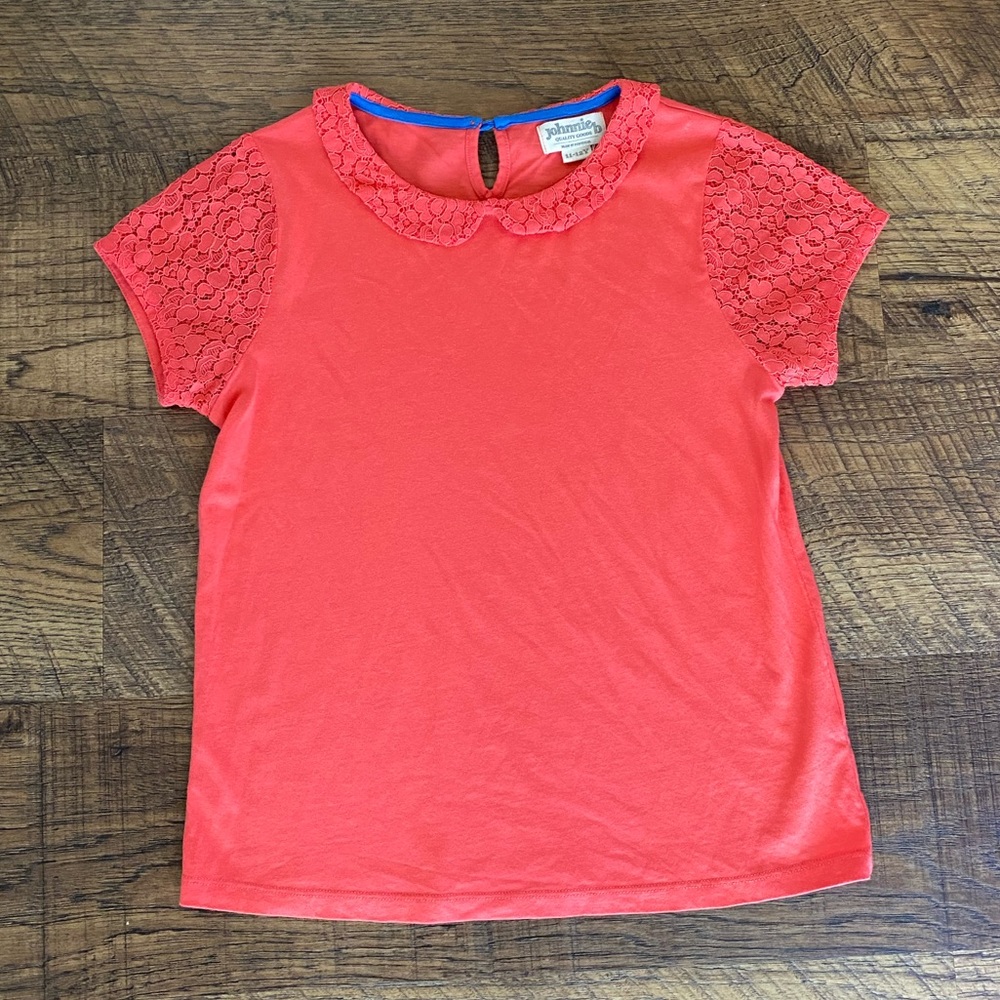 ❤️Like New Johnnie B Mini Boden Lace Mix Top 11-12